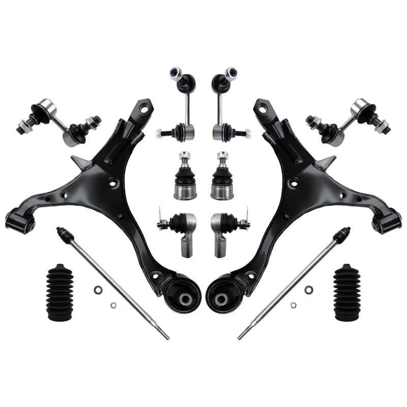 JJRFVBGT Querlenker Vorderachse Kompatibel Mit CR-V 2WD 2002 2003 2004 2005 2006, Vordere Untere Querlenker, Stabilisator-Endglied, Kugelgelenke, Querlenker-Kits K640399 K640400 von JJRFVBGT
