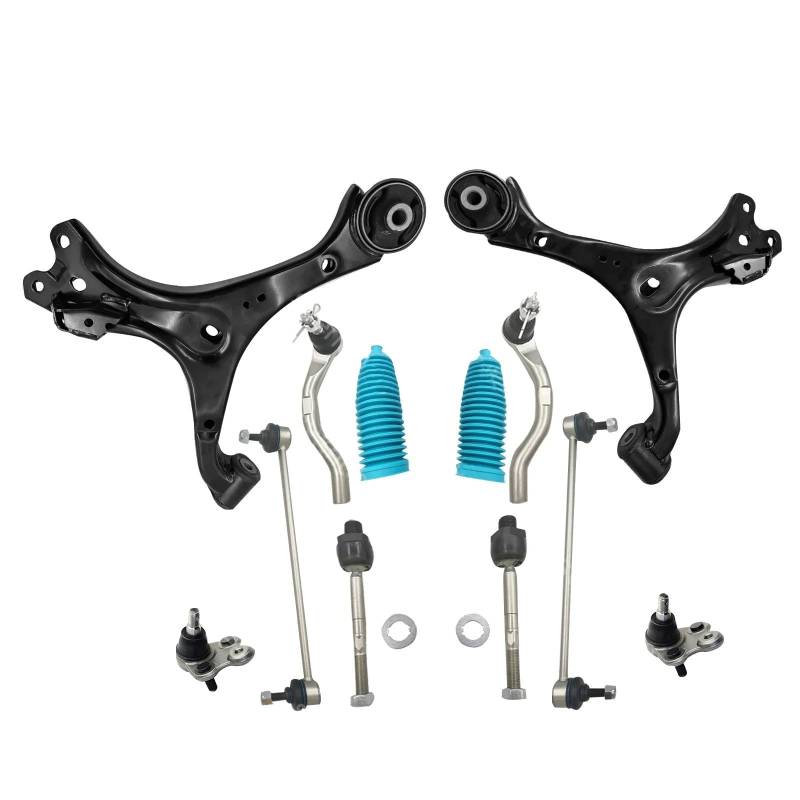 JJRFVBGT Querlenker Vorderachse Kompatibel Mit Civic 2013 2014 2015, Vorderer Unterer Querlenker Mit Kugelgelenken, Spurstangenkopf, Stabilisator-Endverbindungssätze, Aufhängungssteuerung, Querlenker von JJRFVBGT