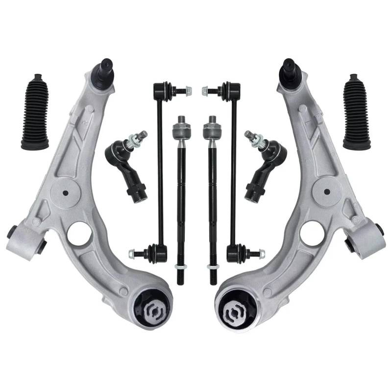 JJRFVBGT Querlenker Vorderachse Kompatibel Mit Dodge Für Dart 2013 2014 2015 2016 Vorderradaufhängung Querlenker Stabilisator Spurstangenmanschette Stabilisator Verbindungssatz K622965 von JJRFVBGT