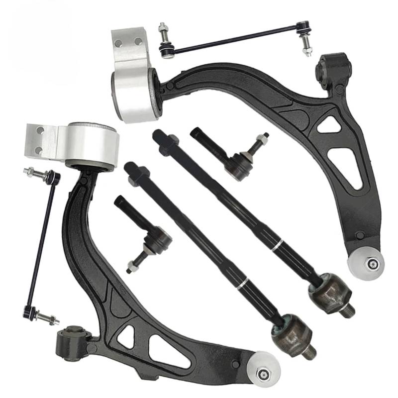 JJRFVBGT Querlenker Vorderachse Kompatibel Mit Ford Für Explorer 2011 2012 2013 2014 2015 2016 2017, Vorderer Unterer Querlenker, Kugelgelenk, Stabilisatorverbindung Die Lenkaufhängung von JJRFVBGT