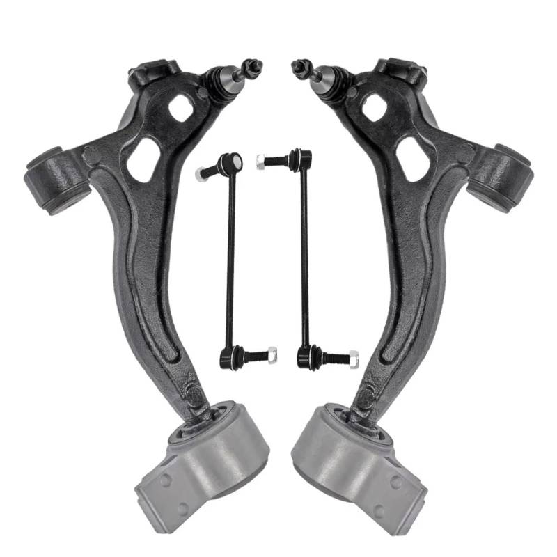 JJRFVBGT Querlenker Vorderachse Kompatibel Mit Ford Für Taurus Für Flex 2010 2011 2012, Vorderer Unterer Querlenker, Stabilisator, Pendelstange, Aufhängungs-Spurstangen-Kits MS401122 von JJRFVBGT