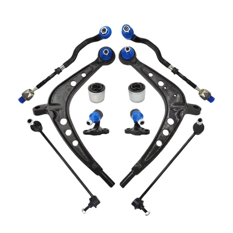 JJRFVBGT Querlenker Vorderachse Kompatibel Mit Für 325xi 330xi 2001 2002 2003 2004 2005 Vorderer Querlenker Kugelgelenke Stabilisatorverbindungsbuchse Aufhängungsstabilisator RK620025 von JJRFVBGT
