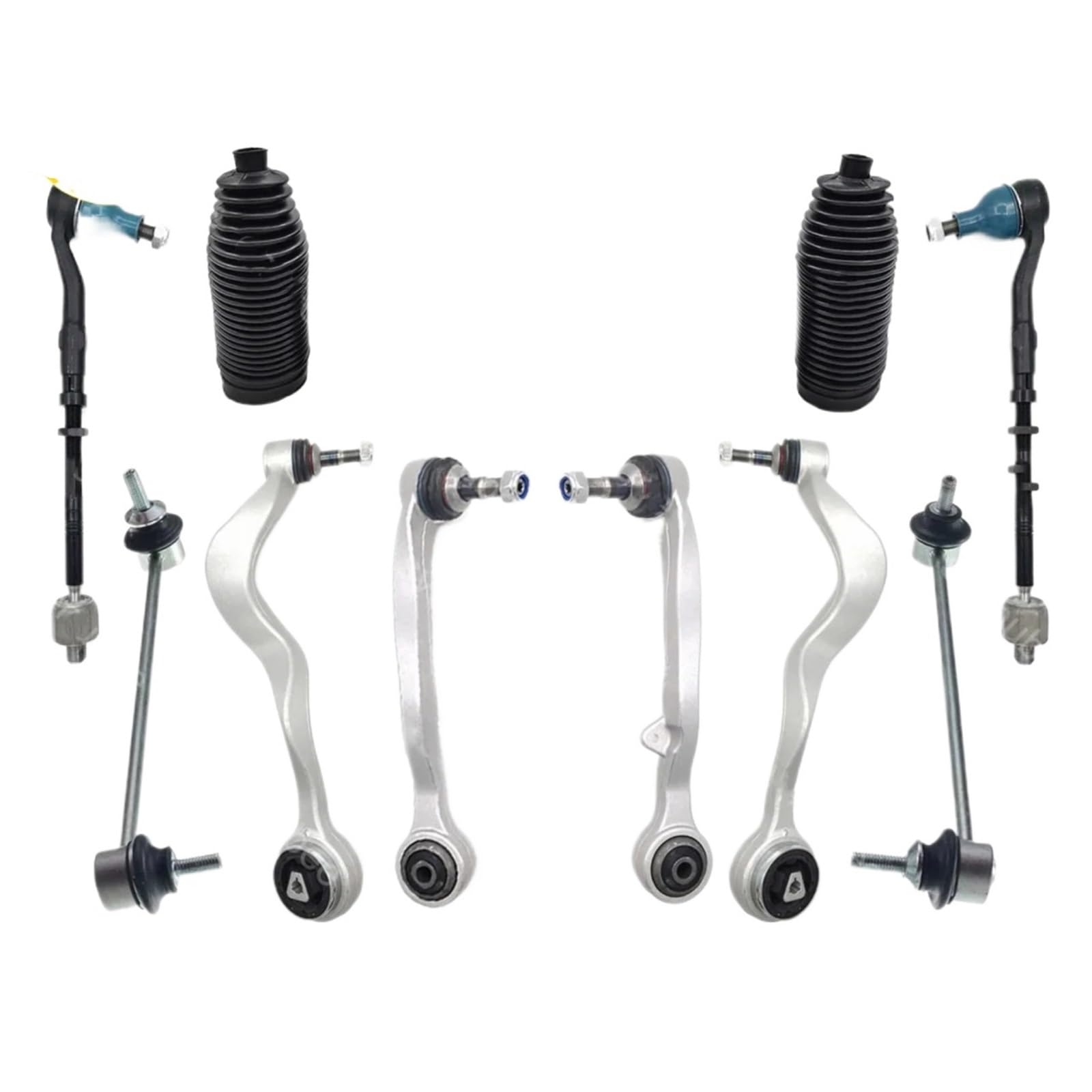 JJRFVBGT Querlenker Vorderachse Kompatibel Mit Für 525i 530i 2004–07 Für 528i 2008–10 Für M5 550i 2006–10 Vorderer Unterer Querlenker-Endlink Spurstangen-Stabilisator-Stabilisator-Kit von JJRFVBGT