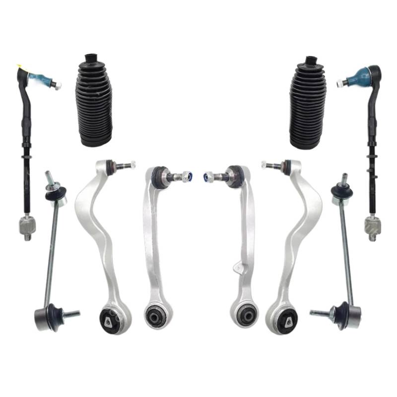 JJRFVBGT Querlenker Vorderachse Kompatibel Mit Für 525i 530i 2004–07 Für 528i 2008–10 Für M5 550i 2006–10 Vorderer Unterer Querlenker-Endlink Spurstangen-Stabilisator-Stabilisator-Kit von JJRFVBGT
