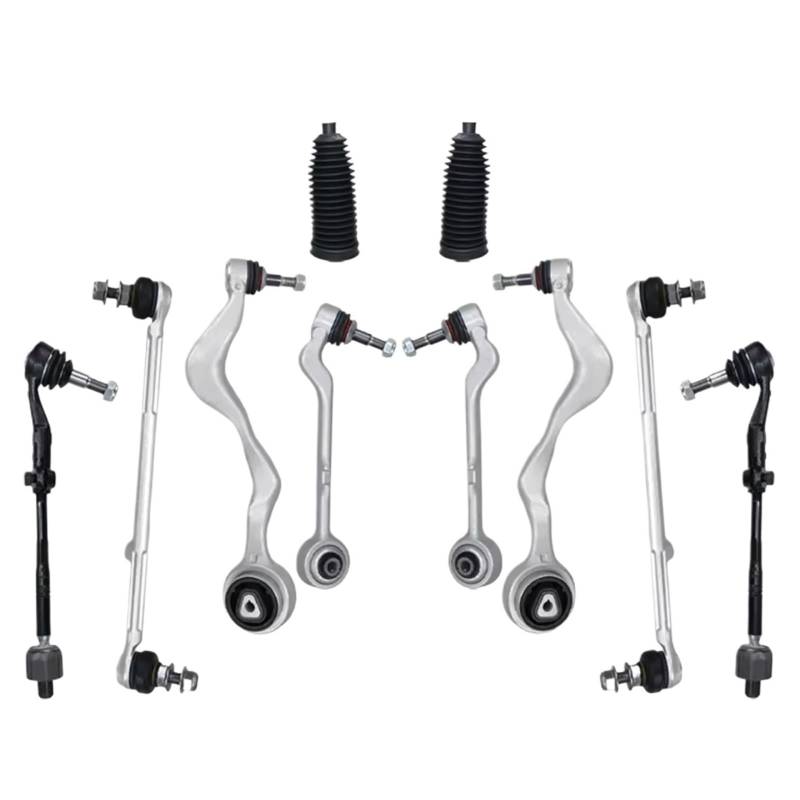 JJRFVBGT Querlenker Vorderachse Kompatibel Mit Für E82 E88 128i 135i 2008–2013 Für 328i 2007–2011 Aufhängungsquerlenker Mit Kugelgelenken Stabilisator-Endverbindungsmanschetten K620127 von JJRFVBGT
