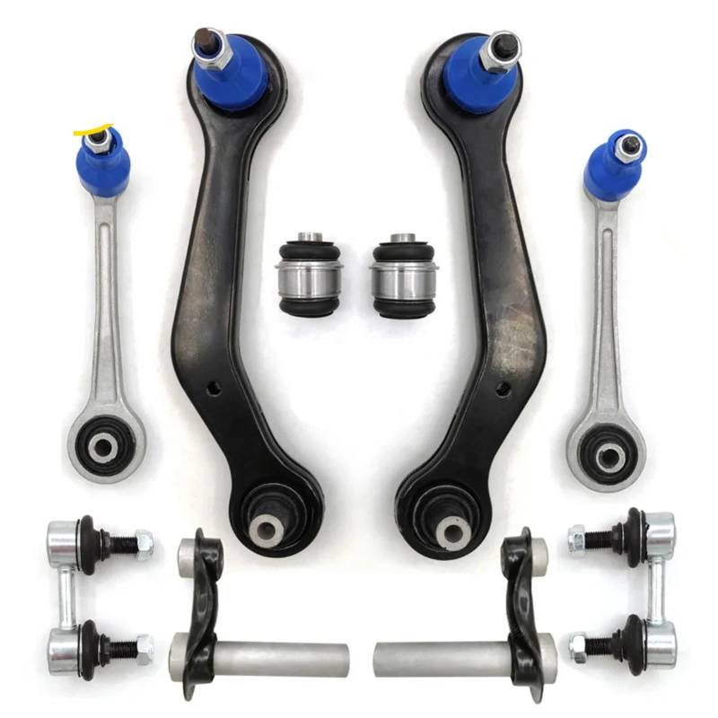 JJRFVBGT Querlenker Vorderachse Kompatibel Mit Für X5 2.5i 4.4i E53 2000 2001 2002 2003 2004 2005 2006, Hinterer Oberer Stabilisator, Querlenker, Kugelgelenk, Stabilisatorverbindung K620628 von JJRFVBGT