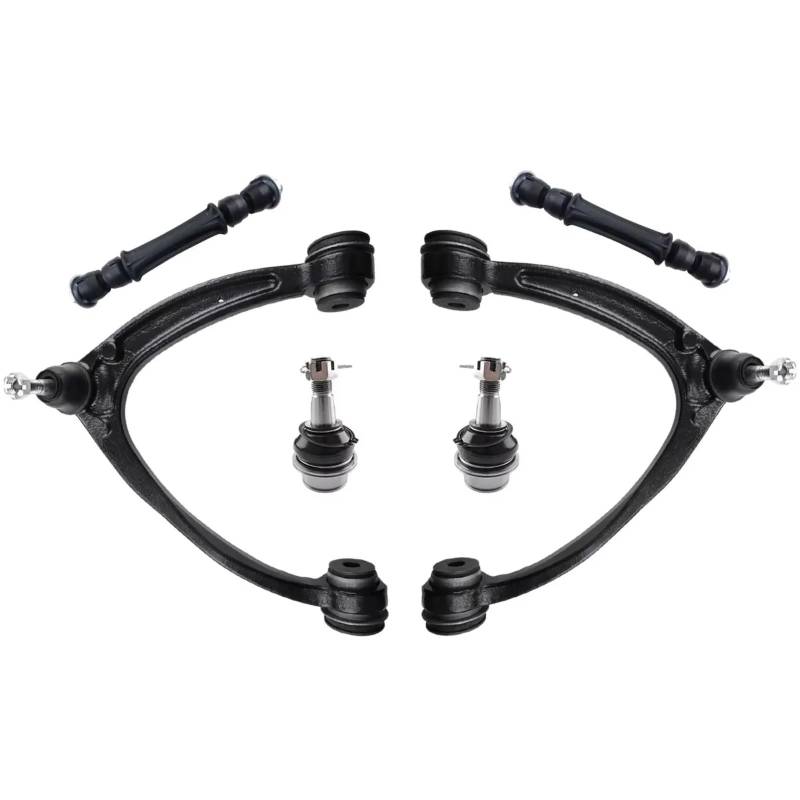 JJRFVBGT Querlenker Vorderachse Kompatibel Mit GMC Für Sierra 1500 2007–2016 Für Yukon 2007–2014, Vorderer Oberer Querlenker, Kugelgelenk, Stabilisator-Stabilisator-Kit von JJRFVBGT