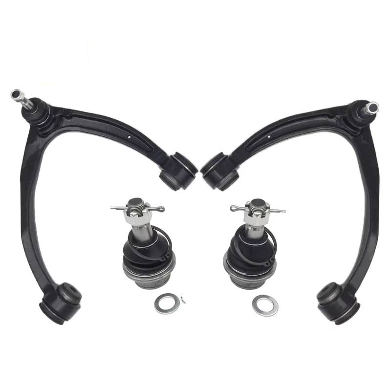 JJRFVBGT Querlenker Vorderachse Kompatibel Mit GMC Für Sierra 1500 2007–2016 Für Yukon 2007–2014 K80669 K80670 Vorderer Oberer Querlenker Kugelgelenk-Kits Stabilisator Stabilisator von JJRFVBGT
