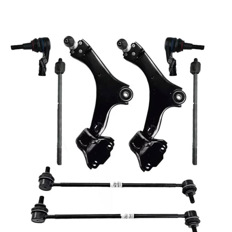 JJRFVBGT Querlenker Vorderachse Kompatibel Mit Land Für Rover Für L359 Für Freelander II LR2 Vorderachsaufhängung Querlenker Kugelgelenk Stabilisator Link Spurstangenkopf-Kits von JJRFVBGT