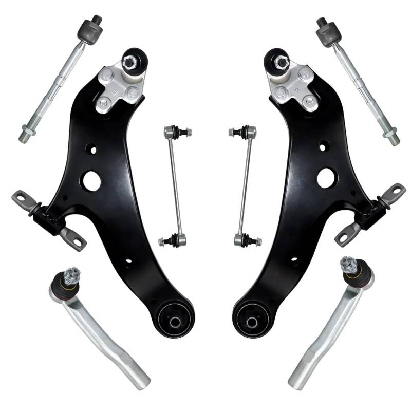 JJRFVBGT Querlenker Vorderachse Kompatibel Mit Lexus Für RX350 RX450h 2010 2011 2012 2013 2014 2015, Vorderer Unterer Querlenker, Stabilisator, Spurstange, Stabilisator, K622945 K622944 von JJRFVBGT