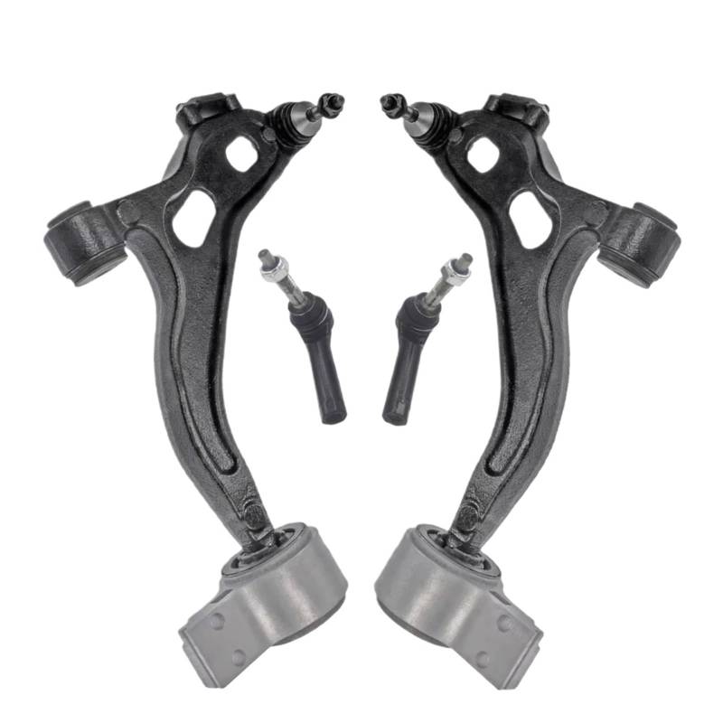 JJRFVBGT Querlenker Vorderachse Kompatibel Mit Lincoln Für MKT MKS 2009 2010 2011 2012 Vorderradaufhängung Unterer Querlenker Stabilisatorstange Link Äußerer Spurstangenkopf-Kit MS401122 von JJRFVBGT