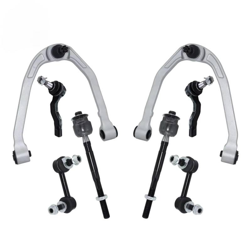 JJRFVBGT Querlenker Vorderachse Kompatibel Mit Nissan Für 350Z 2003 2004 2005 2006 2007 2008 2009 Vordere Obere Querlenker Kugelgelenk Aufhängung Stabilisator Spurstangenkopf Kit von JJRFVBGT