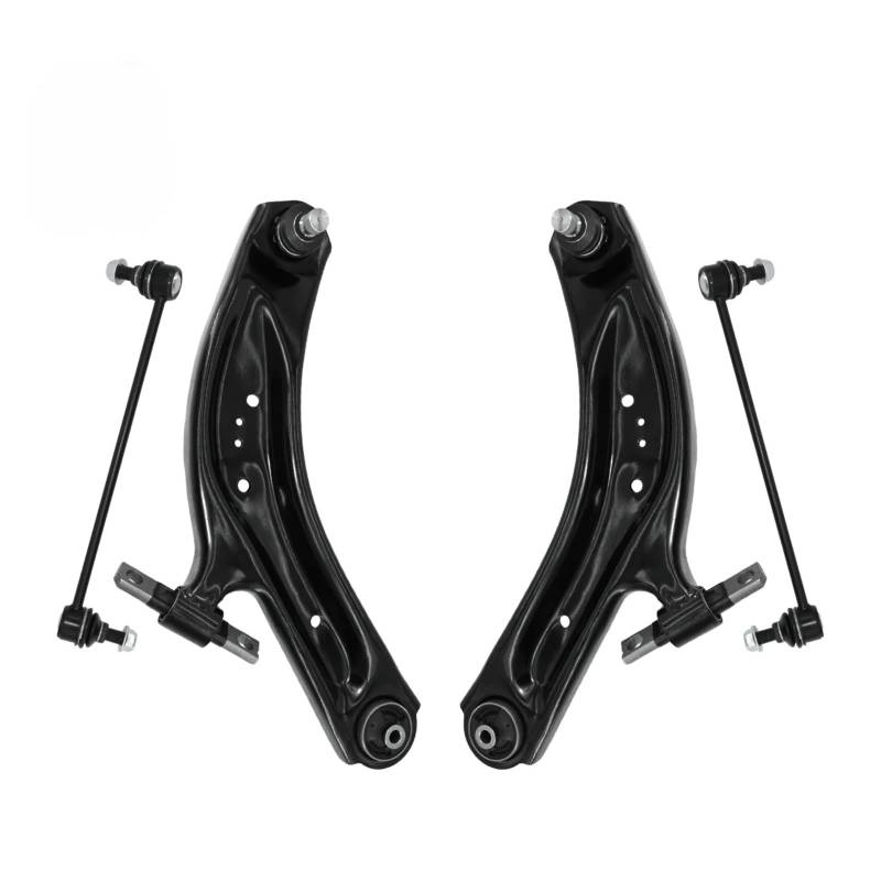 JJRFVBGT Querlenker Vorderachse Kompatibel Mit Nissan Für Rogue Sport 2014 2015 2016 2017 2018 2019, 4-teiliger Vorderer Unterer Querlenker Mit Kugelgelenk, Stabilisator-Endverbindungssatz GS301169 von JJRFVBGT