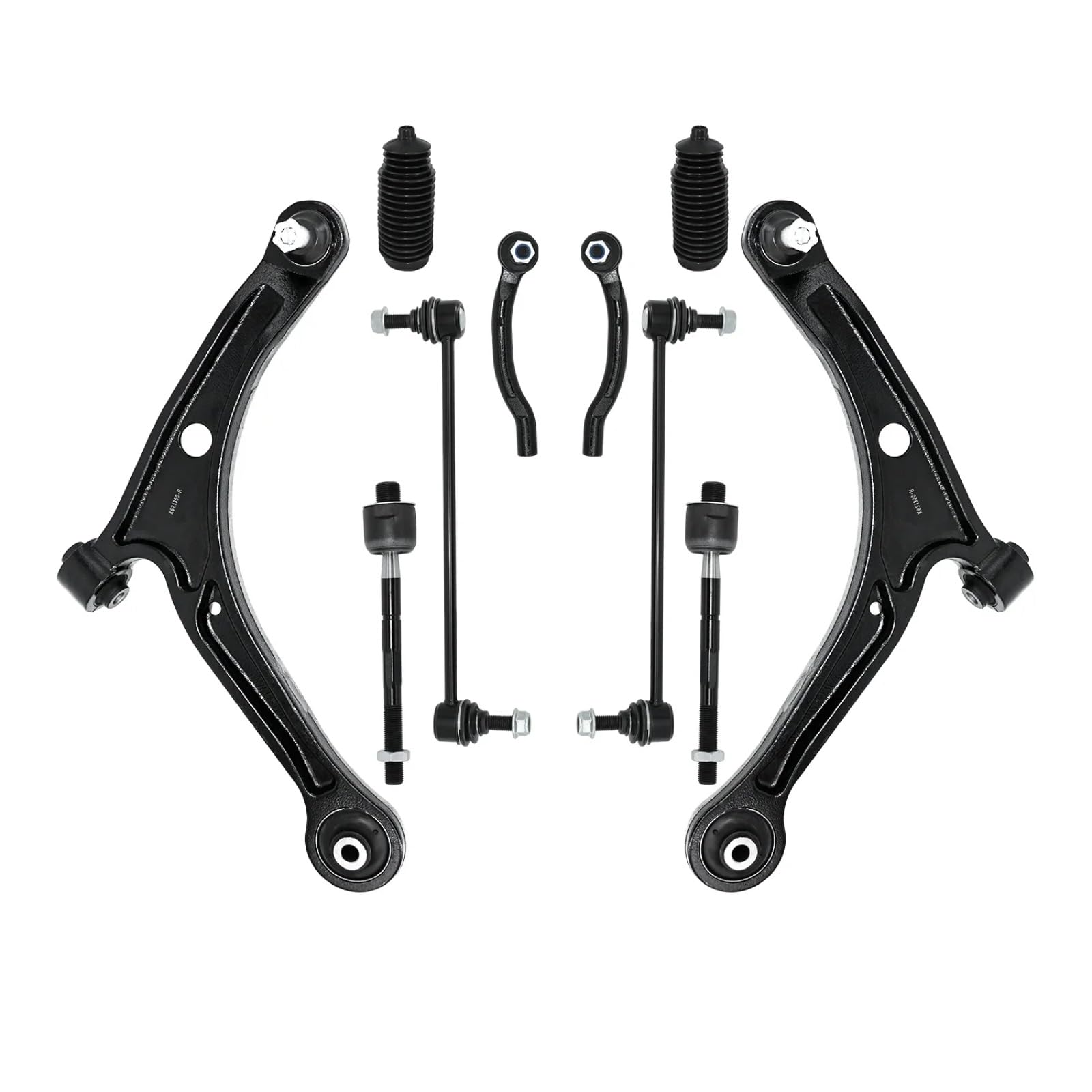 JJRFVBGT Querlenker Vorderachse Kompatibel Mit Pilot 2003 2004 2005 Aufhängungslenker Spurstangen Stabilisator Endverbindungen Satz Vordere Untere Querlenker Seitliche Verbindungsstange Stabilisator von JJRFVBGT