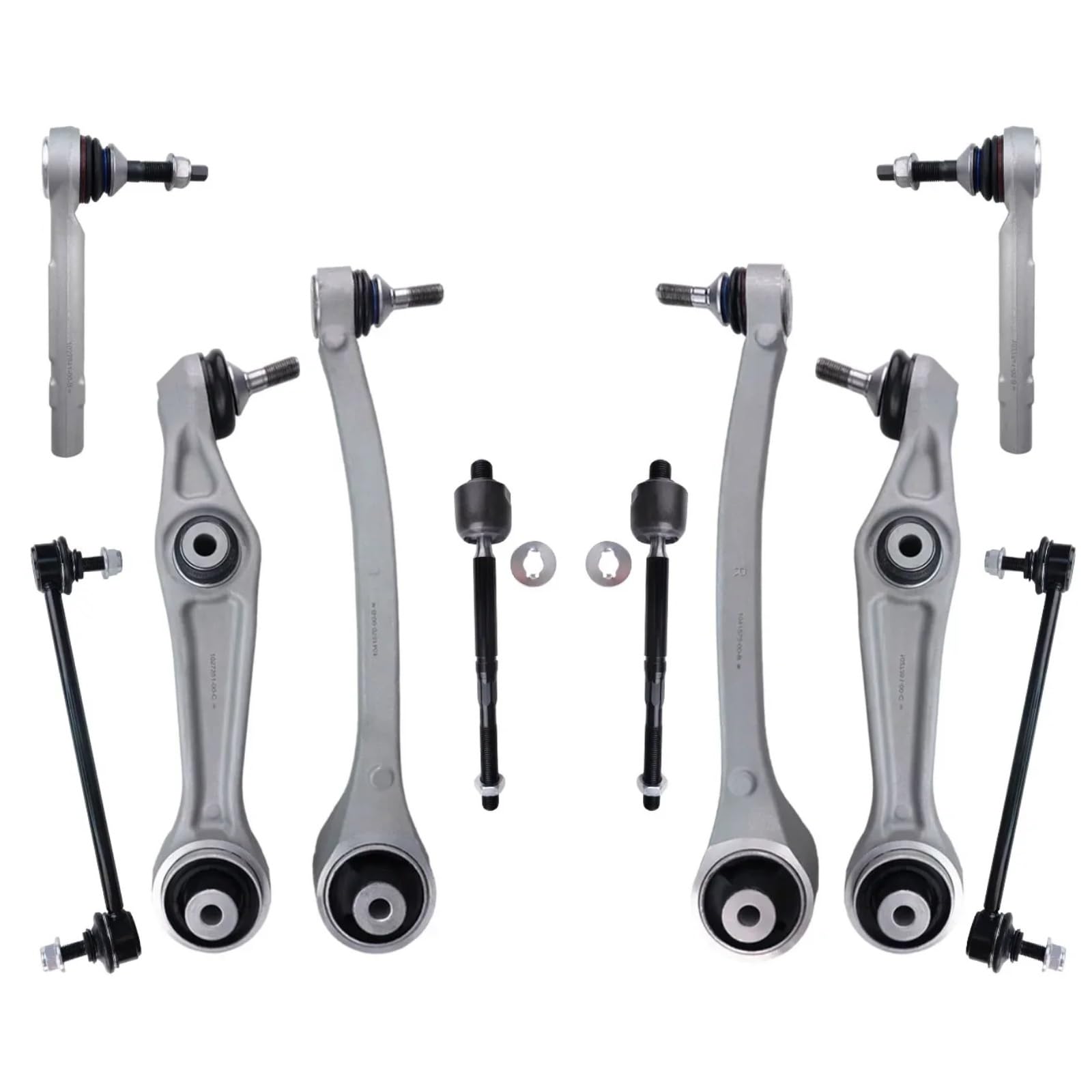 JJRFVBGT Querlenker Vorderachse Kompatibel Mit Tesla Für Model X 2015 2016 2017 2018 2019 2020 2021 2022, Vorderer Oberer Unterer Querlenker, Stabilisatorverbindung, Aufhängungs-Spurstangensatz JJRFVBGT Querlenker Vorderachse Kompatibel Mit Tesla Für Model X 2015 2016 2017 2018 2019 2020 2021 2022, Vorderer Oberer Unterer Querlenker, Stabilisatorverbindung, Aufhängungs-Spurstangensatz von JJRFVBGT