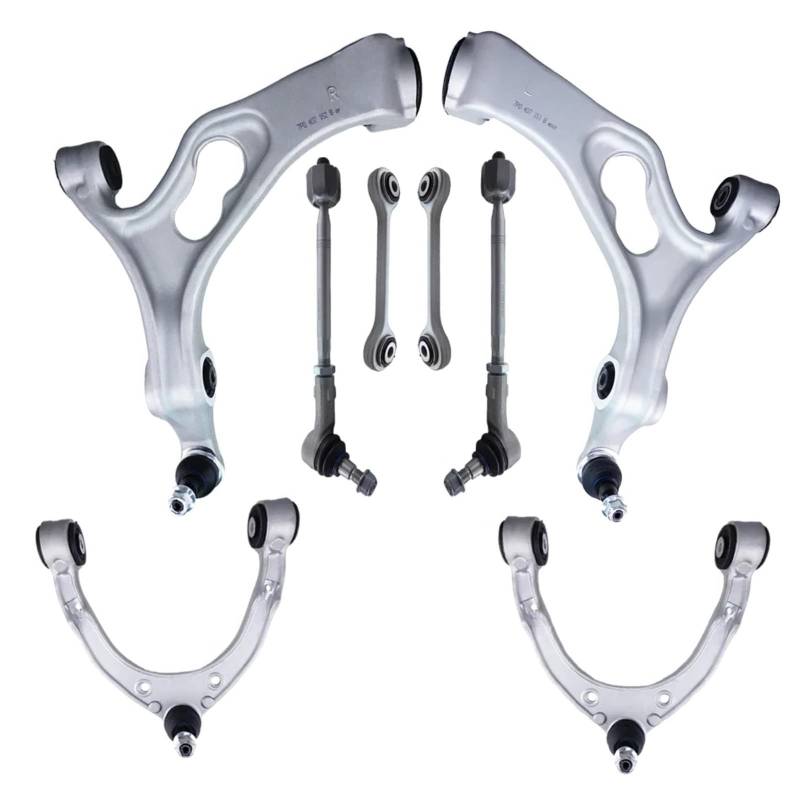JJRFVBGT Querlenker Vorderachse Kompatibel Mit VW Für Touareg 2010 2011 2012 2013 2014 2015 2016 2017 2018 Front Upper Lower Suspension Stabilisator Link Control Arm 7P0407151B von JJRFVBGT