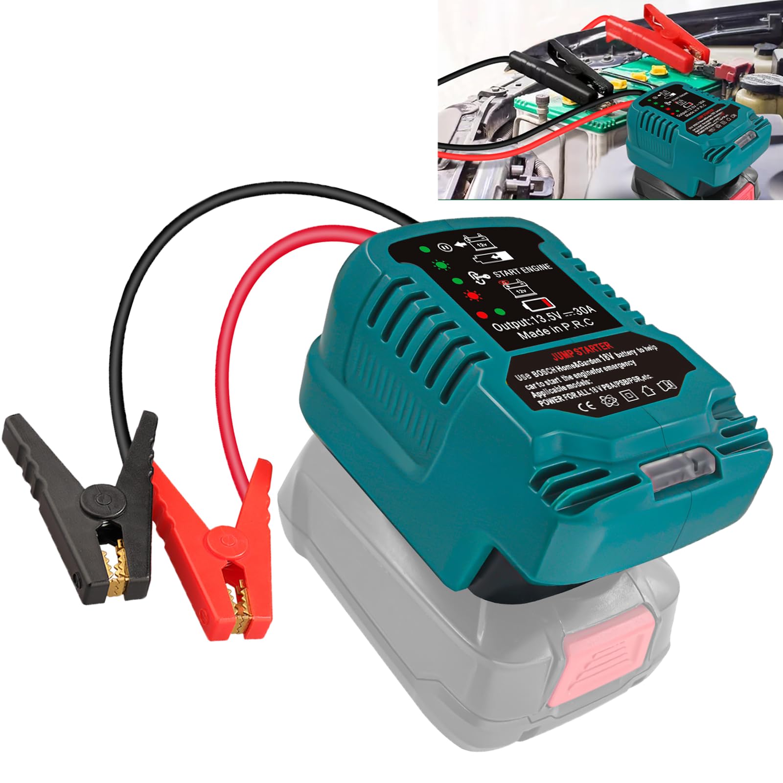 Auto Starthilfe für Bosch 18V Home& Garden PBA Akku Batterie Jump Starter Auto Starthilfe für Bosch 18V Home& Garden PBA Akku Batterie Jump Starter von JJXNDO