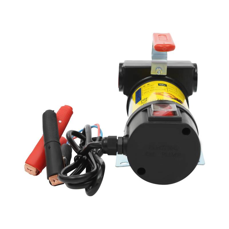 JJsdwin Dieselpumpe 12V, 45L/min Ölpumpe Selbstansaugend, Heizölpumpe Kraftstoffpumpe für Auto, Motorrad, 200W Ölabsaugpumpe, PVC-Ablassschlauch von JJsdwin