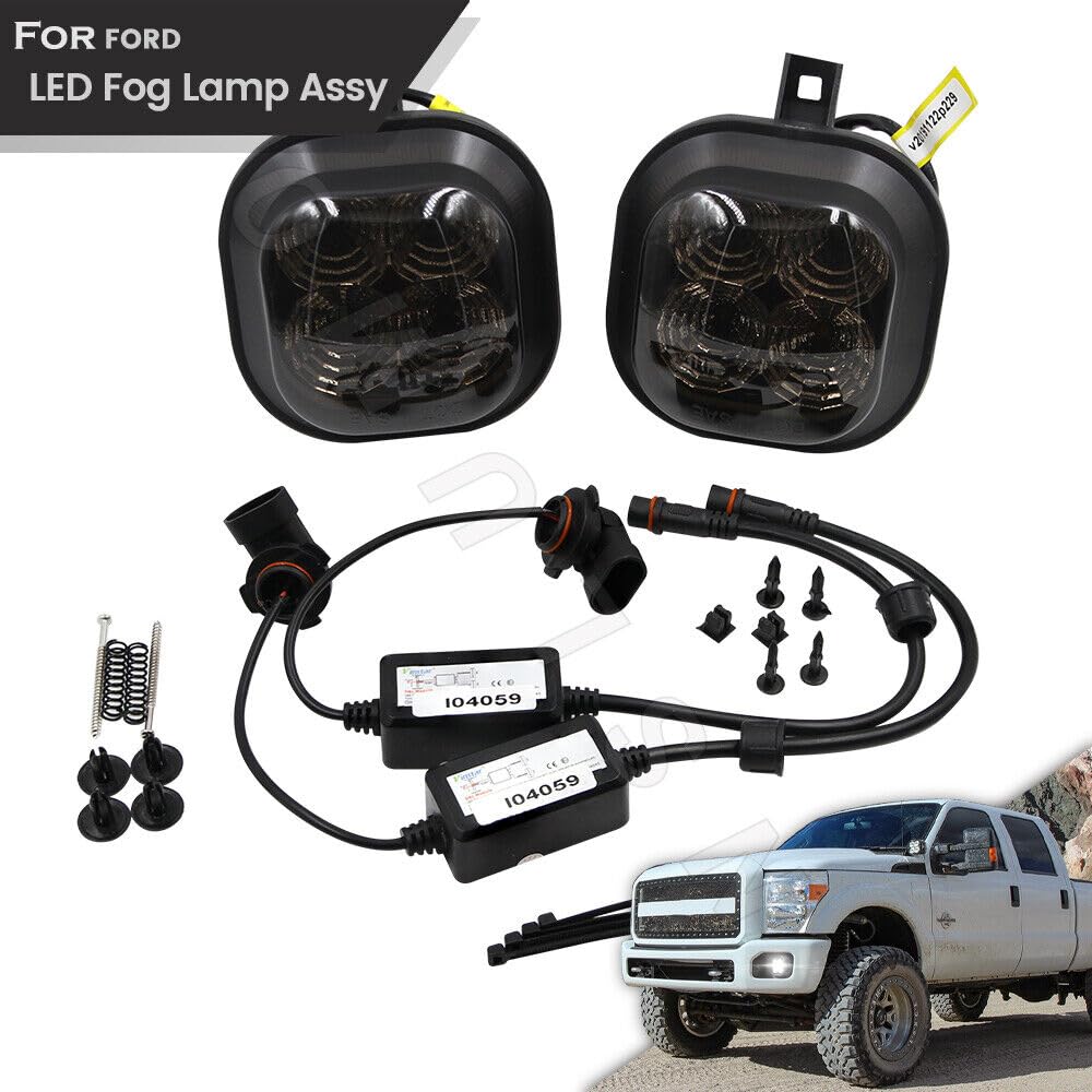 Geräucherte weiße LED-Nebelscheinwerfer für 99-16 für Ford F250 F350 F450 & 01-04 Excursion- Geräucherte weiße LED-Nebelscheinwerfer für 99-16 für Ford F250 F350 F450 & 01-04 Excursion- von JKAPCYJFHF