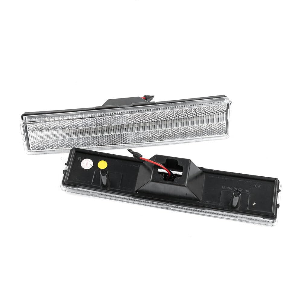 JKAPCYJFHF 2 LED-Seitenmarkierungsleuchten für den Kotflügel, bernsteinfarben, für 80–86, für Ford F-150, 250, 350, für Mustang – JKAPCYJFHF 2 LED-Seitenmarkierungsleuchten für den Kotflügel, bernsteinfarben, für 80–86, für Ford F-150, 250, 350, für Mustang – von JKAPCYJFHF