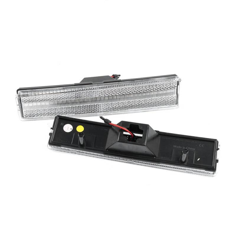 JKAPCYJFHF 2 LED-Seitenmarkierungsleuchten für den Kotflügel, bernsteinfarben, für 80–86, für Ford F-150, 250, 350, für Mustang – von JKAPCYJFHF