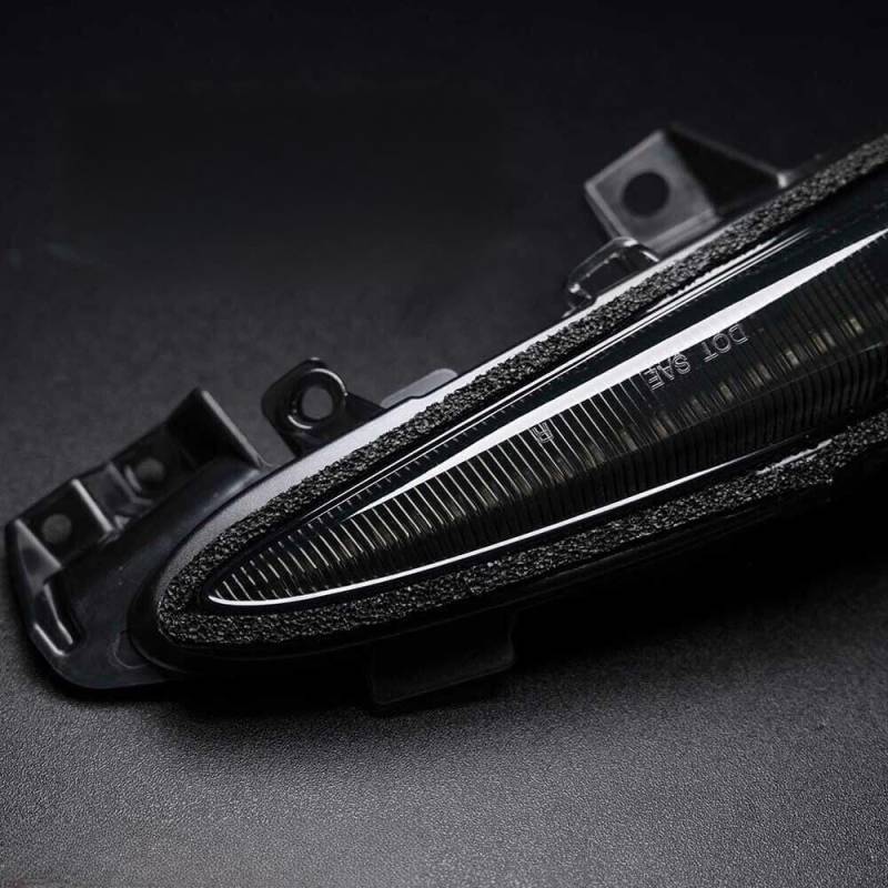JKAPCYJFHF Dynamische bernsteinfarbene LED-Seitenspiegel-Signalleuchten mit Rauchlinse für 2010–2015 für Lexus RX450H – von JKAPCYJFHF