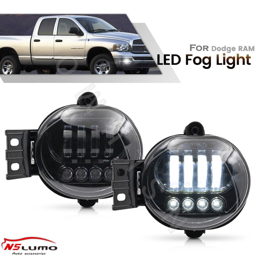 JKAPCYJFHF Geräuchertes LED-Antikollisions-Nebellicht-Fahrlicht für 02-09 für Dodge für Ram 1500 2500 Durango- JKAPCYJFHF Geräuchertes LED-Antikollisions-Nebellicht-Fahrlicht für 02-09 für Dodge für Ram 1500 2500 Durango- von JKAPCYJFHF