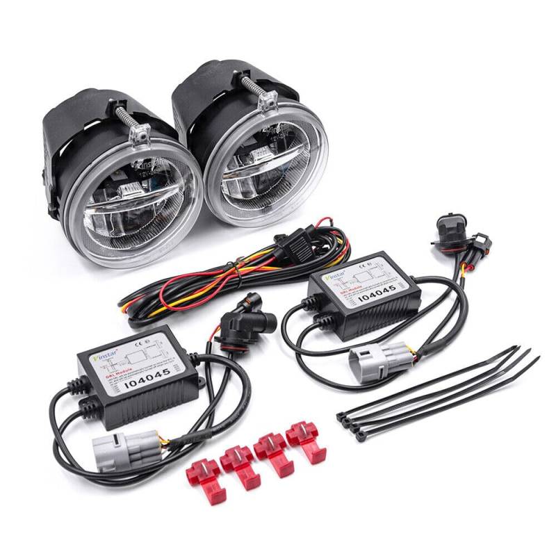 JKAPCYJFHF Halo Ring DRL LED Nebel Tagfahrlicht für Chrysler 300 für Jeep für Grand Cherokee - von JKAPCYJFHF
