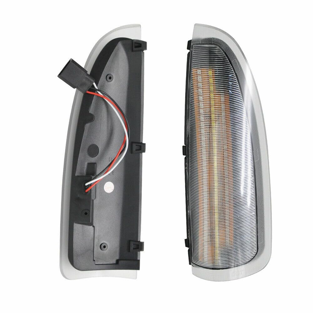 JKAPCYJFHF Klare LED-Seitenspiegelleuchte für 03-07 für Ford F250-F550 Super Duty 00-05 Excursion- JKAPCYJFHF Klare LED-Seitenspiegelleuchte für 03-07 für Ford F250-F550 Super Duty 00-05 Excursion- von JKAPCYJFHF