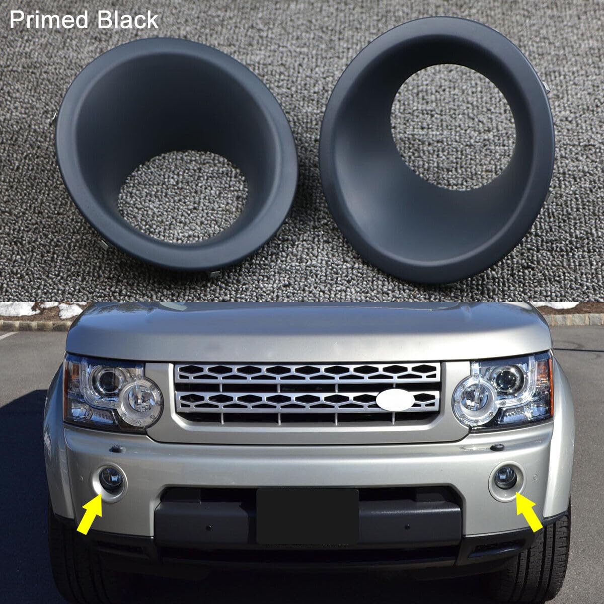 JKAPCYJFHF Paar Blendenabdeckungen für Nebelscheinwerfer vorne, passend für Land Rover LR4 Discovery 4 (2010–13). von JKAPCYJFHF