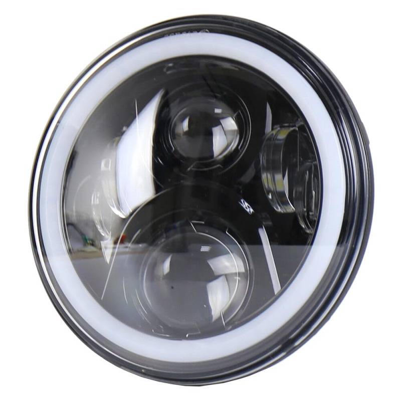 JKAPCYJFHFür 1965-1978 für Ford für Mustang RGB LED 7 Zoll Scheinwerfer Angel Eye Halo Nebelscheinwerfer DRL - von JKAPCYJFHF