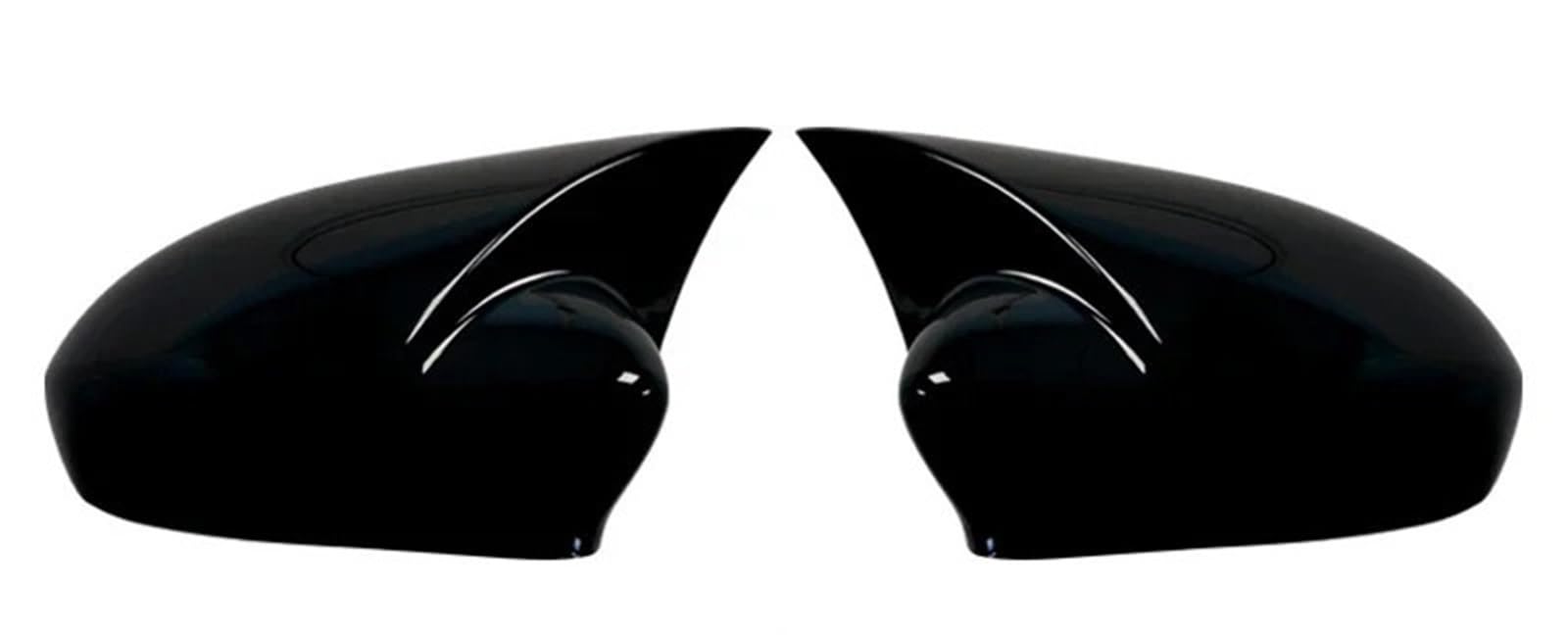 Spiegelkappen 2 x Auto-Seitenspiegelabdeckung, Rückspiegelkappen, passend für Fiat 500 500C Abarth 2007–2023. Außenspiegel für(Gloss Black) von JKELPV