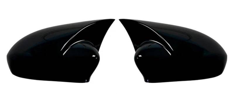 Spiegelkappen 2 x Auto-Seitenspiegelabdeckung, Rückspiegelkappen, passend für Fiat 500 500C Abarth 2007–2023. Außenspiegel für(Gloss Black) von JKELPV