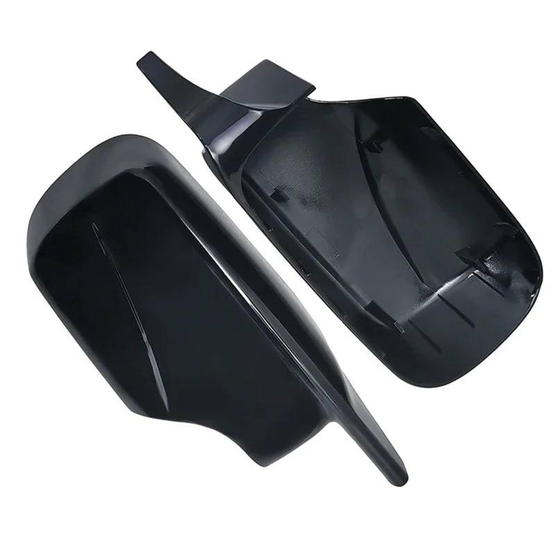 Spiegelkappen Carbonfaser-Muster, schwarze Seitenspiegel-Abdeckkappen, Ersatz, passend für BMW E46 316i 318i 318d 320d 320i 325i 328i 330d 330i 1998–2005 Außenspiegel für(Glossy Black) von JKELPV