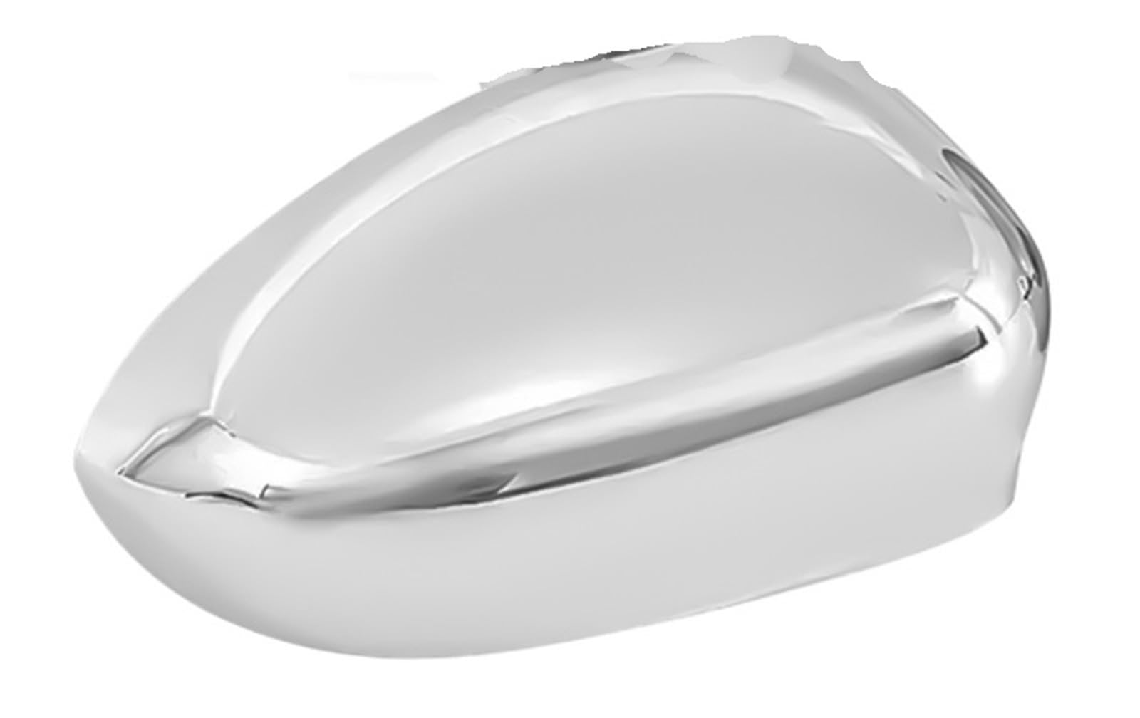 Spiegelkappen Chrom-Türseitenflügel-Rückspiegelkappenabdeckung, passend für Fiat 500 500C, passend für GRANDE PUNTO 595, passend für ABARTH 695, Außenspiegel für(1X Chrome Right) von JKELPV