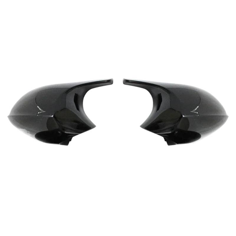 Spiegelkappen M3 M Spiegelabdeckung mit Karbonfasermuster, passend für BMW 1er 3er E81 E82 E87 E88 E90 E91 E92 E93. Außenspiegel für(ABS Black) von JKELPV
