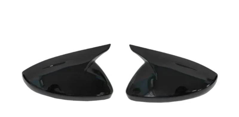 Spiegelkappen Passend für Peugeot 208 2020–2023, Peugeot 308 2014–2020, 508 2008, Ersatz-Rückspiegelabdeckung. Außenspiegel für(Bright black) von JKELPV