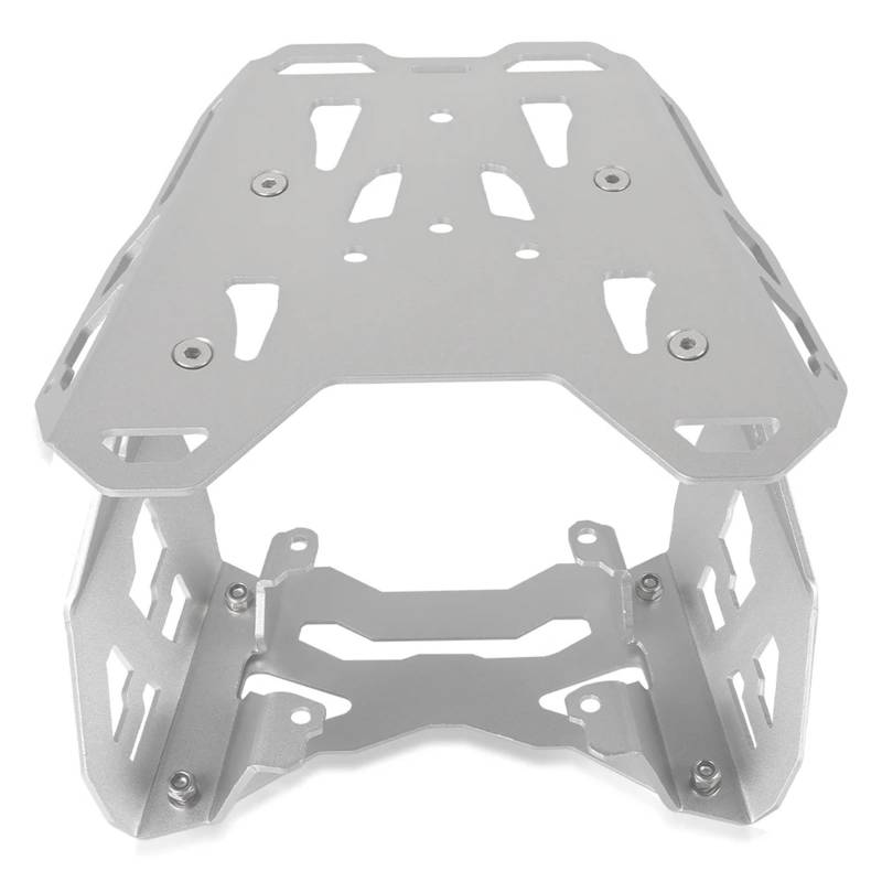 hintere Gepäckträgerhalter Motorrad-Hinterrad-Gepäckträger-Kit passend für Yamaha Tenere 700 T7 Rally T7 2019 2020 2021 2022 2024 2023(Silver) von JKELPV