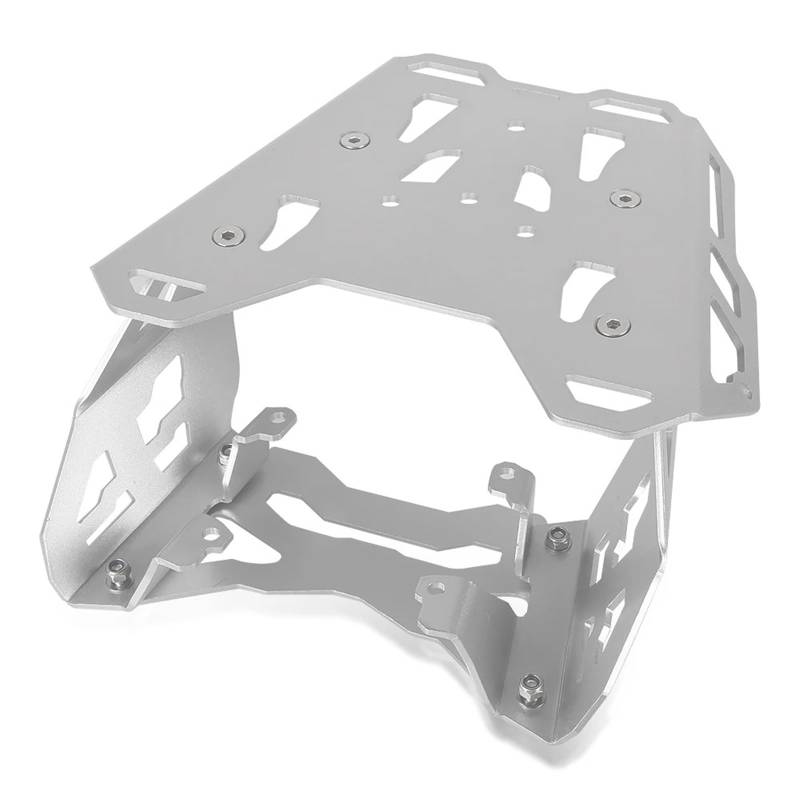 hintere Gepäckträgerhalter Motorrad-Ladungsregalträger-Kit passend für Yamaha Tenere 700 T7 Rally T7 2019 2020 2021 2022(Silver) von JKELPV