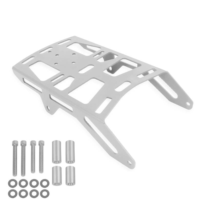 hintere Gepäckträgerhalter Passend für Honda CRF300L CRF300 Rally/ABS CRF 300 L 2021-2024 2023 Gepäckträger-Unterstützungsregalhalter(Silver) von JKELPV