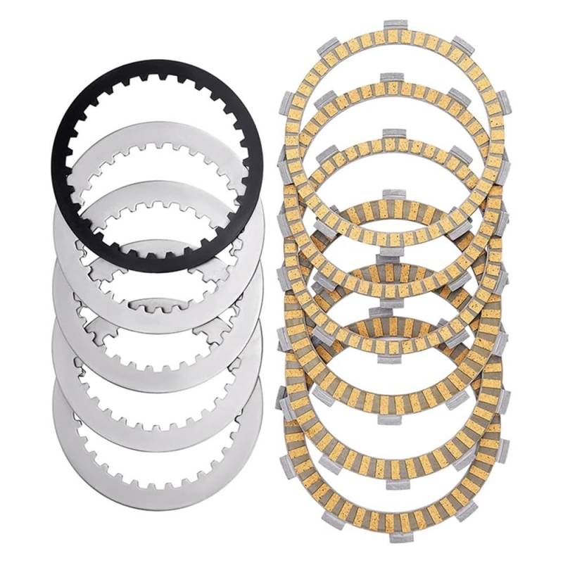 Teile ersetzen Geeignet for 450SR SR450 SR 450 CF450SR CF450 CF400-6 2022 Motorrad Kupplung Reibung Platte Und Stahl Platte Kit(A (Paper Based Kit)) von JKGVNCT