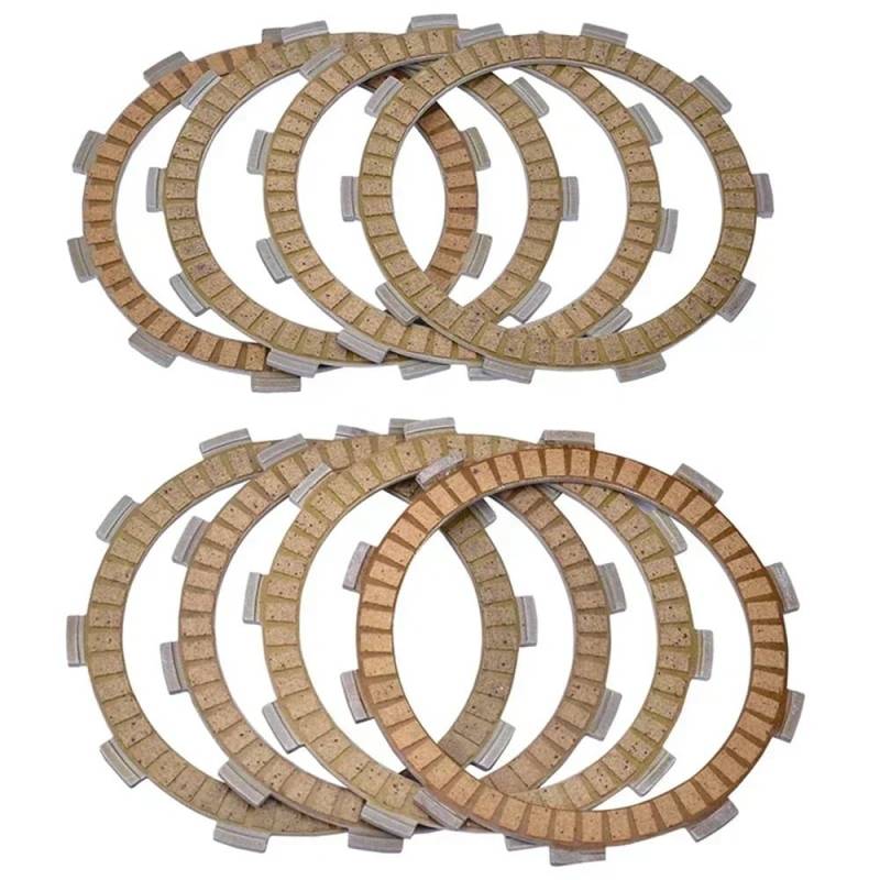 Teile ersetzen Geeignet for FZR400 88-89 FZR400RR FZR 400 91-94 FZR600 89-93 FZR 600 Motorrad-Reibkupplungsplattenzubehör(8pcs) von JKGVNCT