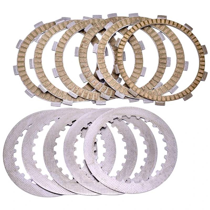 Teile ersetzen Geeignet for Motorrad-Stahlreibungskupplungsplatte NX250 MD21 XR250 XR250R ME06 XR NX 250 XL350 XL350R XL 350 TRX400 TRX 400 Kit(Steel Paper Plate) von JKGVNCT