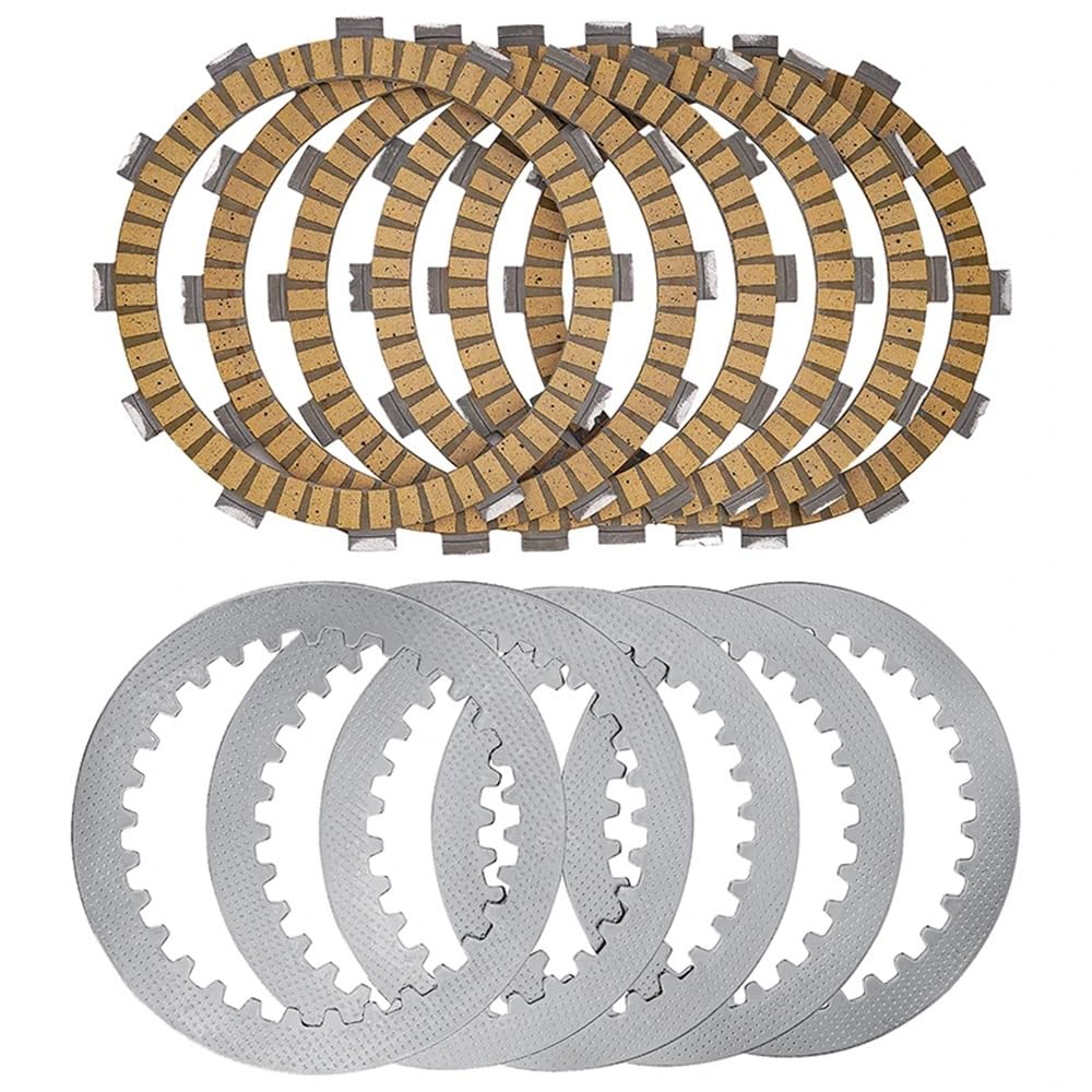 Teile ersetzen Geeignet for XV535 XV500 XV400 XVS400 22U-16321-00-00 Motorradkupplungsreibungsplatte und Stahlplattensatz(Paper Based Kit) von JKGVNCT