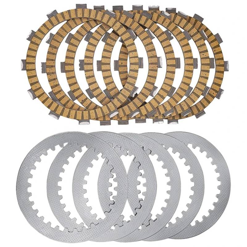 Teile ersetzen Geeignet for XV535 XV500 XV400 XVS400 22U-16321-00-00 Motorradkupplungsreibungsplatte und Stahlplattensatz(Paper Based Kit) von JKGVNCT