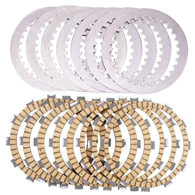 Teile ersetzen Geeignet for YFZ450 YFZ450R YFZ 450 450R 2014-2021 5VY-16321-00-00 Motorradkupplungsreibungsplatte und Stahlplattensatz(A (Paper Based Kit)) von JKGVNCT