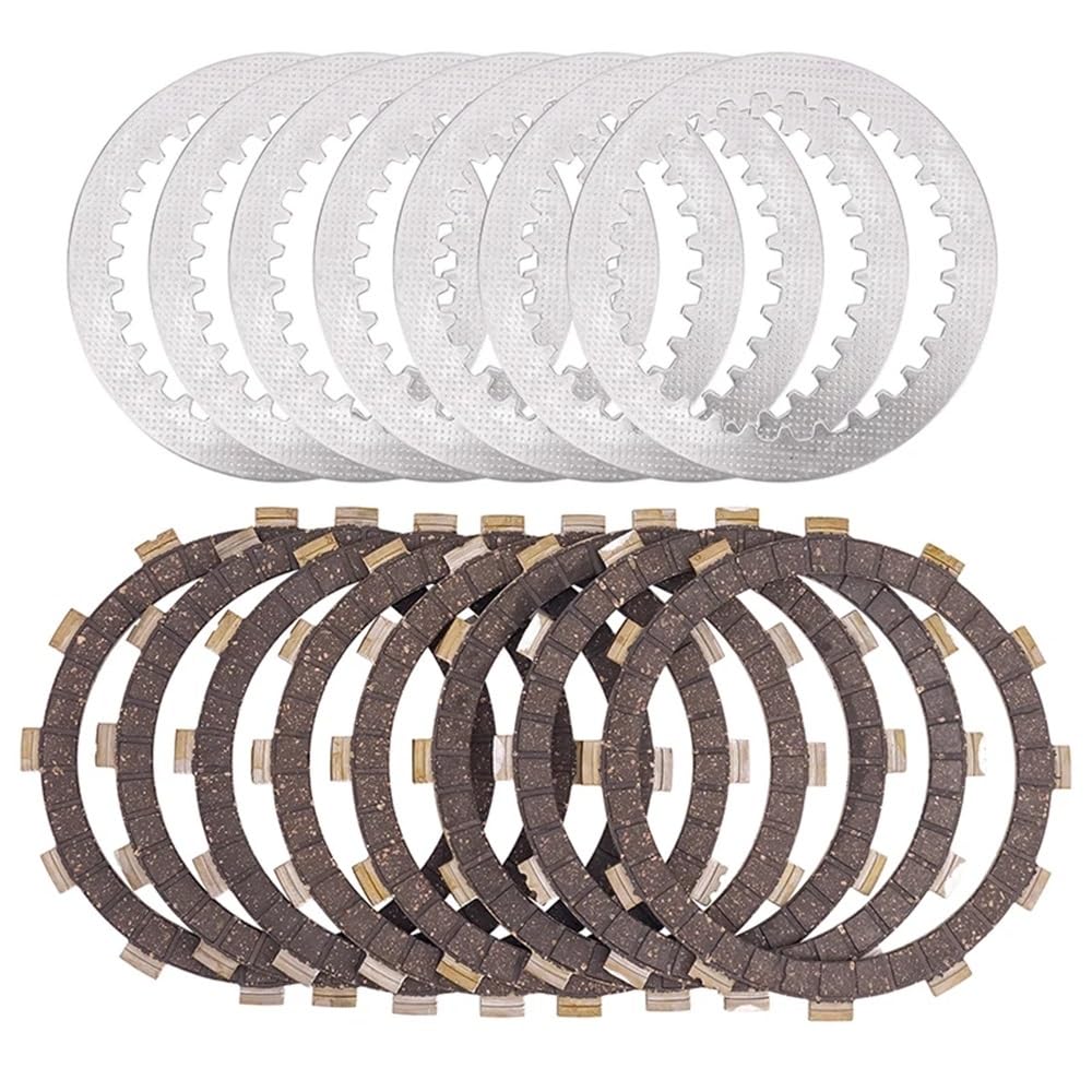Teile ersetzen Geeignet for YZ450F 2007-2010 YZ450FX 2016-2018 YZ450 F FX 5TA-16321-00-00 Motorradkupplungsreibungsplatte und Stahlplattensatz(Bakelite Kit) von JKGVNCT