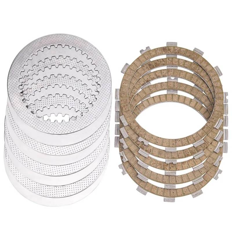 Teile ersetzen Geeignet for ZX250 ZXR250 ZXR250R BJ250 RS ZR250 Motorrad Kupplung Reibung Platte Und Stahl Platte Kit(B (Paper Based Kit)) von JKGVNCT
