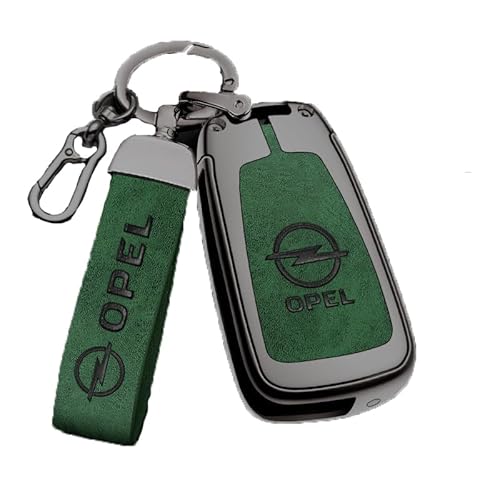 JKIOHG Auto Schlüsselanhänger Tasche für Opel Antara Zafira Vectra Astra, Multifunktionale Mini Schlüsseltasche Tragbares Schlüsselringetui,D-Green von JKIOHG