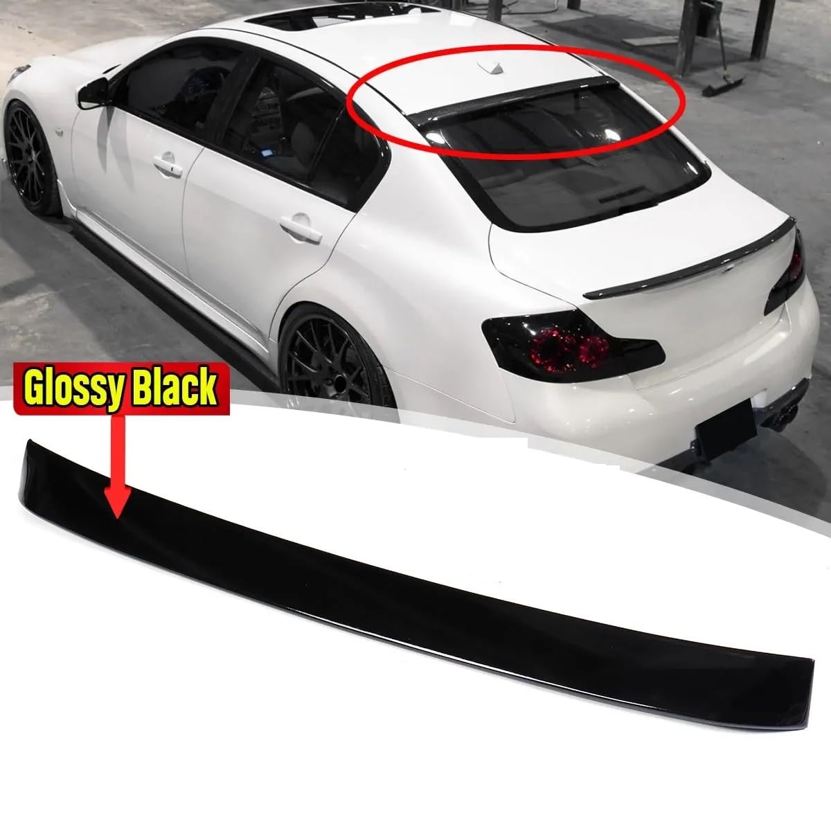 Auto Heckspoiler Auto-Heckspoiler-Flügellippe Heckspoiler-Flügellippe Für Infiniti G35 G25 G37 Q40 2007–2014 von JKNONCBSG